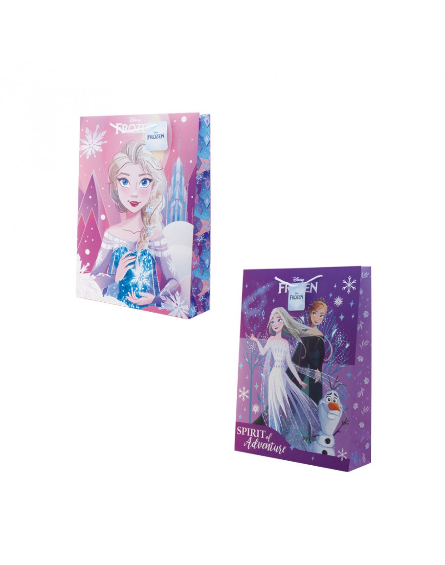 Торбичка подаръчна 18x11x23 см, картон 210 г/м2, Frozen 2 Glitter