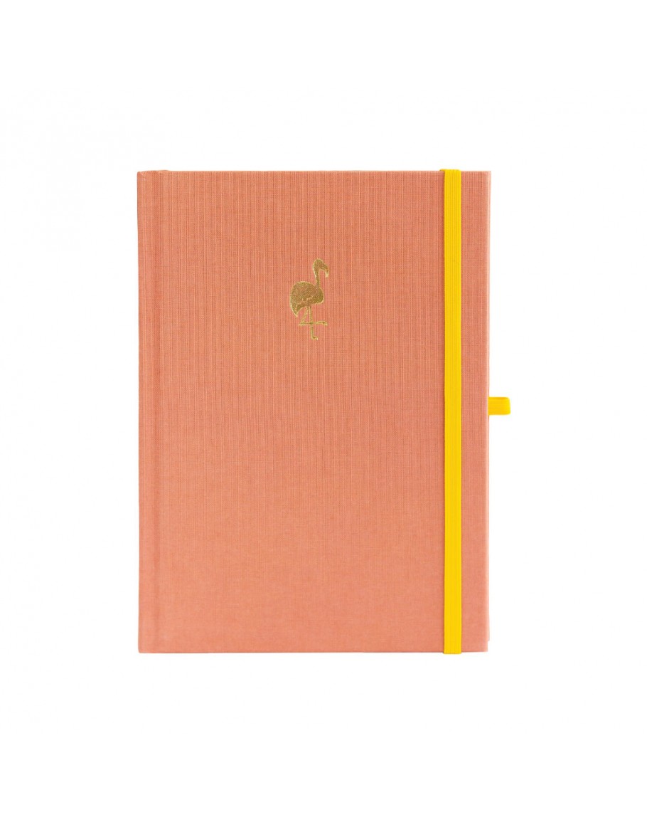 Бележник с точки A5, 80 л, 150 г/м2 The Flamingo, розов лен