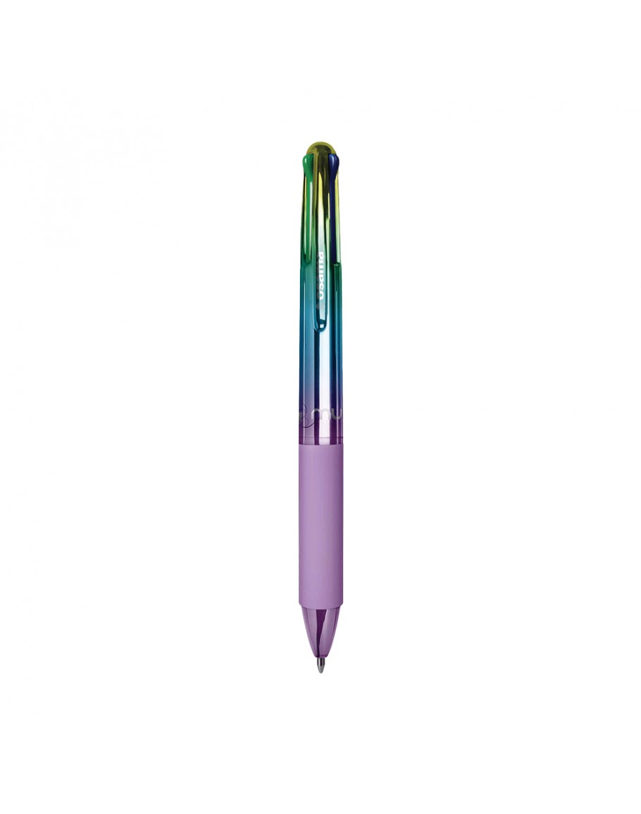 Химикалка 4 цветна Rainbow Pastel