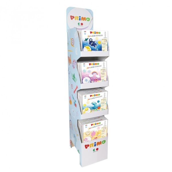 Комплект за моделиране с глини, шаблони и бои, Juniorkit дисплей за под